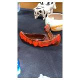 Pottery canoe