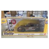 Brown & Porsche 911 Turbo Die Cast car with M&M