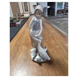 Vintage Lladro porcelain sculpture snails for the