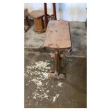 Small wooden drop-leaf table