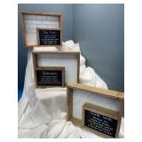 Wooden bathroom decor