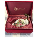 Hand painted glass blown ornamentNe Qwa Art