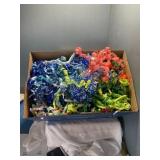Large box of ribbon used for candy bouquets