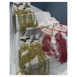 Red and green Christmas bead garland