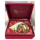 Hand painted glass blown ornament Ne Qwa Art