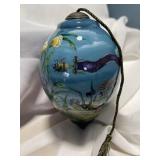 Hand-painted glass ornamentCongratulations