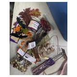 A variety of fall craft items