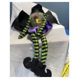 Lighted Halloween gnome he can sit or hang