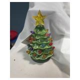 Class miniature lighted Christmas tree