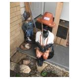 African American Cement Fisherman