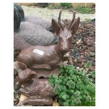 Small Cement Deer