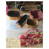4 Longaberger Baskets, Laptop Case
