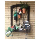 Wooden Flower Planter, Bird House, Wind Chime