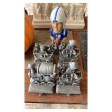 stocking hangers and bobble head