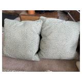 2 large couch pillows