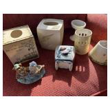 Tissue paper holders candle holder, miscellaneous