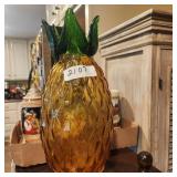 Large Hand Blown Glass Pineapple
