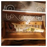 2 shelves and painted saw