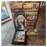 wall hangings and resin tiger