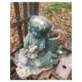 Little Girl Cement Planter