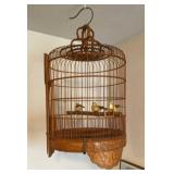 Wooden birdcage