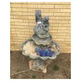 large cherub bird bath