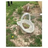 large cement basket