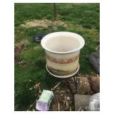 Large Planter on Metal Stand