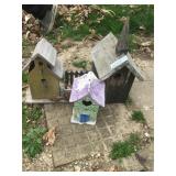 3 little bird houses