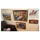 Contents of wall puzzle, pictures, and more