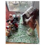 Ceramic course plastic motorcycle Santa