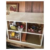 Doll house  and contents