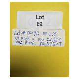 180 MLB cards