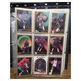 24 pages of NBA cards and book