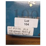 48 opened packs of 1992 MLB cards