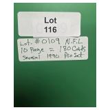180 NFL cards