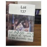 opened pack of 1988 Donruss MLB Cards