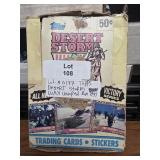 30 unopened desert storm trading cards