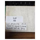 Hand collected 1987 Topps MLB cards