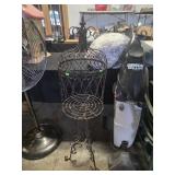 Vintage wrought iron bird cage
