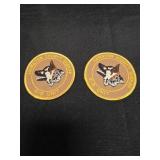 2 Hamilton County K-9 Unit Badges