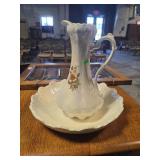 Wash basin and pitcher