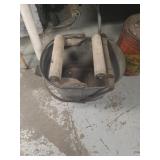 Vintage wringer metal bucket