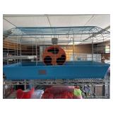 Small animal cage with wheel