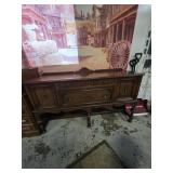 Antique buffet table