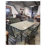 Outdoor patio table and chairs no umbrella