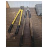 Bolt Cutters and tree loppers