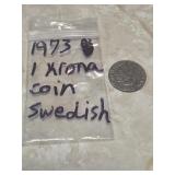 1973 krona Swedish coin