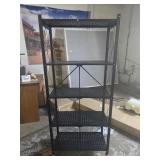 5 tier foldable metal storage rack