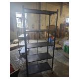 5 tier foldable metal storage rack